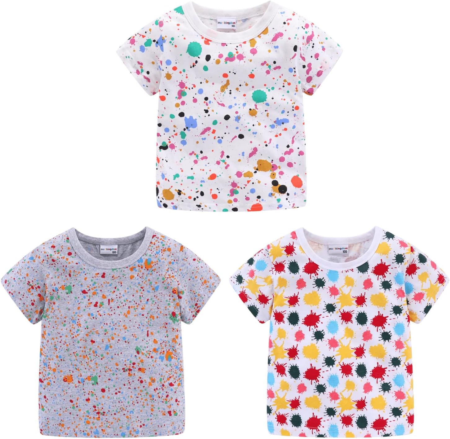 Mud Kingdom Boys Girls T-Shirts Cotton Cute Cartoon Graphic Tees for Kids 2-8 Years - Image 5