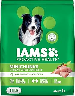 IAMS Proactive Health Minichunks Adult Dry Dog Food with Real Chicken, 15 lb. Bag