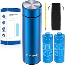 Insulin Cooler Travel Case TSA Approved – 60H Insulin Pen Cooler for 2-3 Pens – Medication Travel Case with Ice Packs, Ideal for Diabetes Care & Injection Storage (Blue)