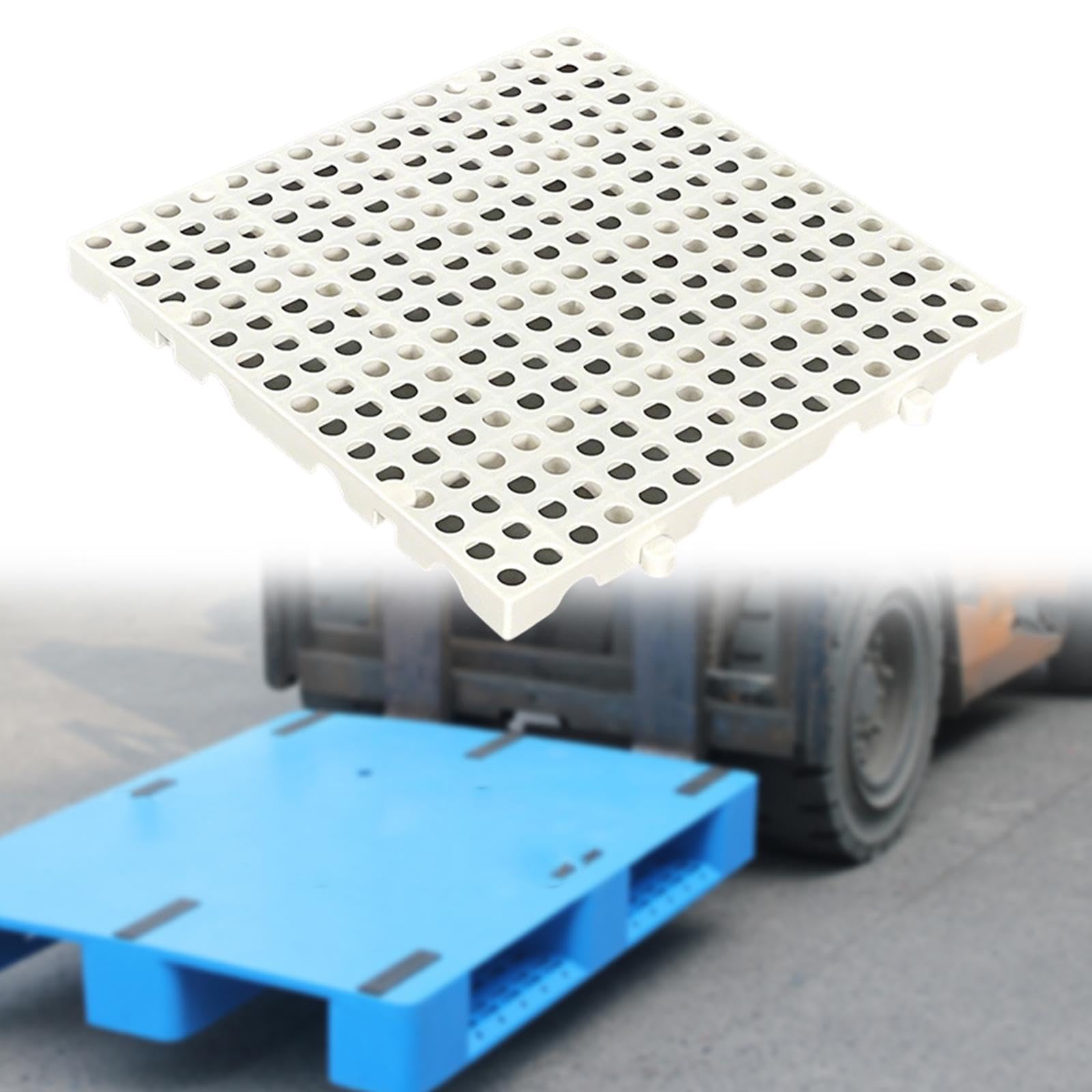 Bancale in Plastica PP, Piattaforma di Ventilazione per Pavimenti, Griglia Traspirante, per Magazzino, Produzione, Spedizione- 40 Cm X 40 Cm X 3 Cm