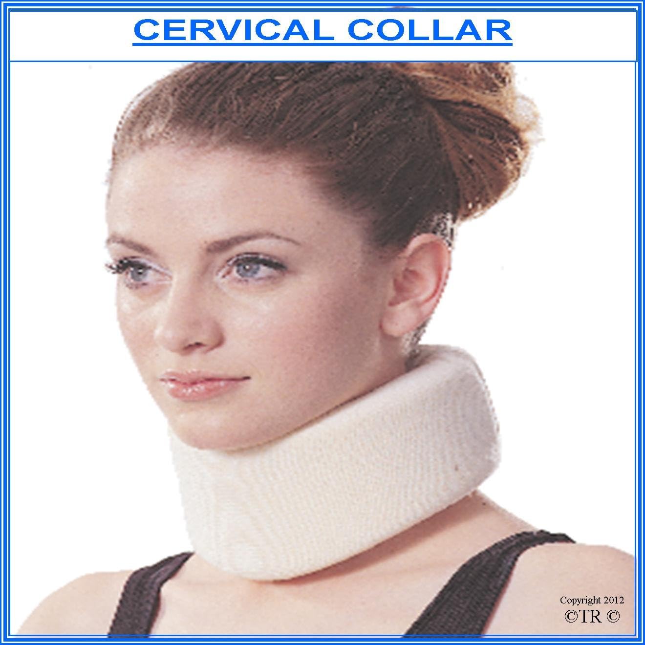CERVICAL COLLAR , Unisex Soft Foam for Comfort and Support, LARGE. (P&P 99p)