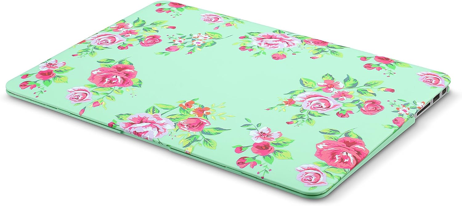 Kuzy Compatible with MacBook Air 13 inch Case 2020 2021 2018 MacBook Air M1 Case Hard Shell MacBook Air 2020 Case Cover A2337 MacBook Air Case A2179 A1932 Laptop Case MacBook Air 13 inch, VF Mint