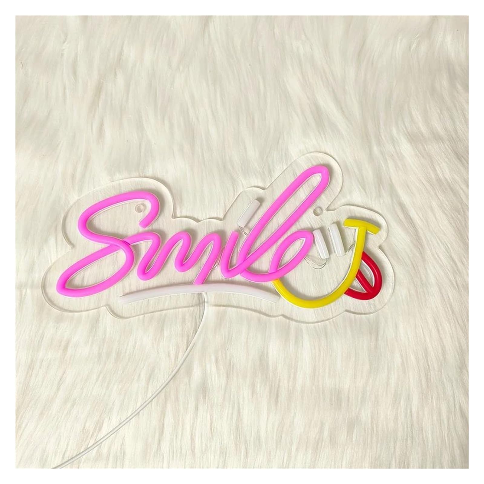 Letra Smile Led para lámpara de neón usada 15,5cmх31cm luces de neón