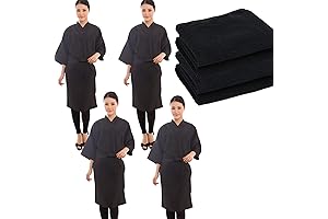 PERFEHAIR Salon Bundle: Makeup Capes, Salon Robes, Cotton Hand Towels (4 of Each)