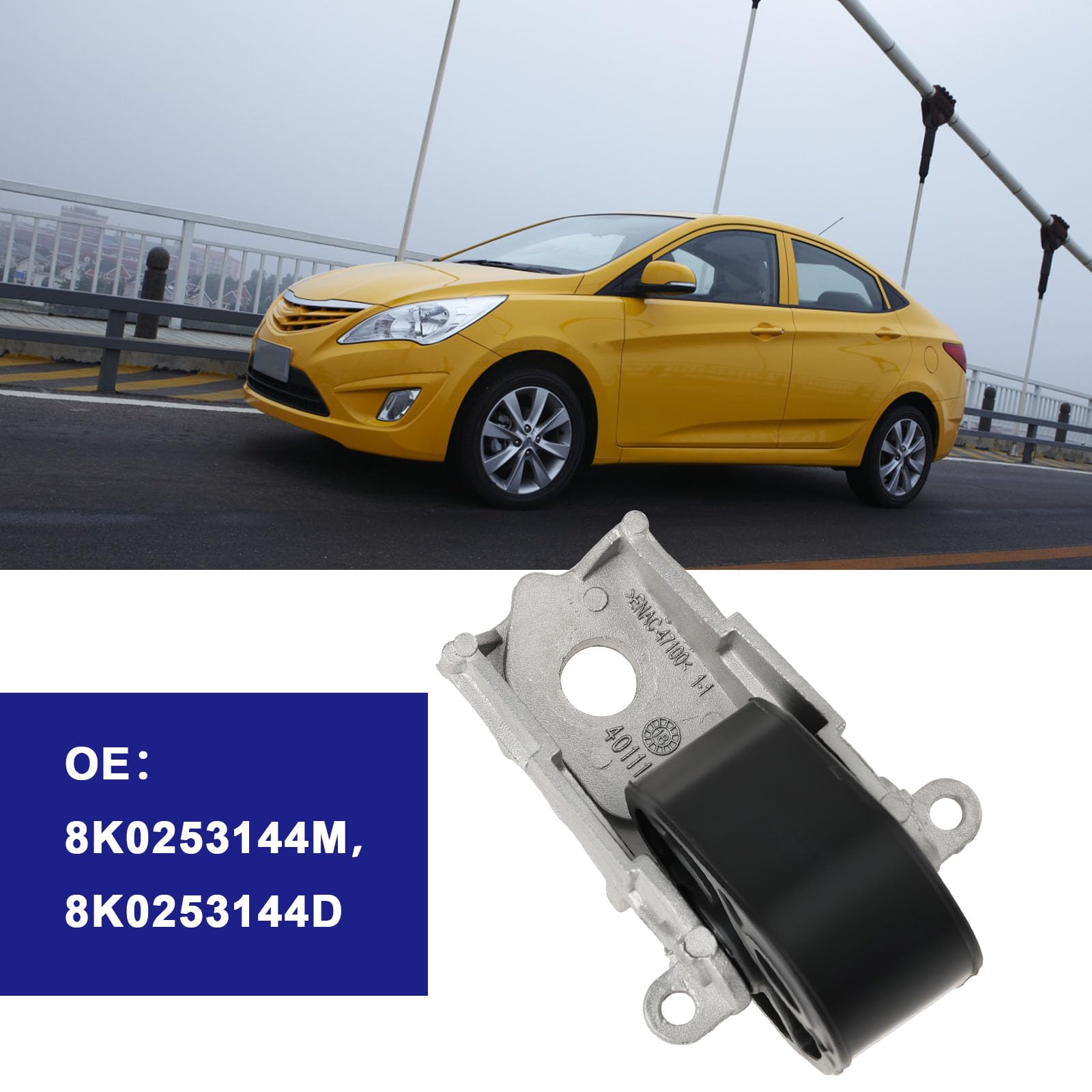 Staffa di montaggio in gomma per tubo di scarico posteriore auto 8K0253144M 8K0253144D compatibile con Audi A4 A6 A7 A8 S4