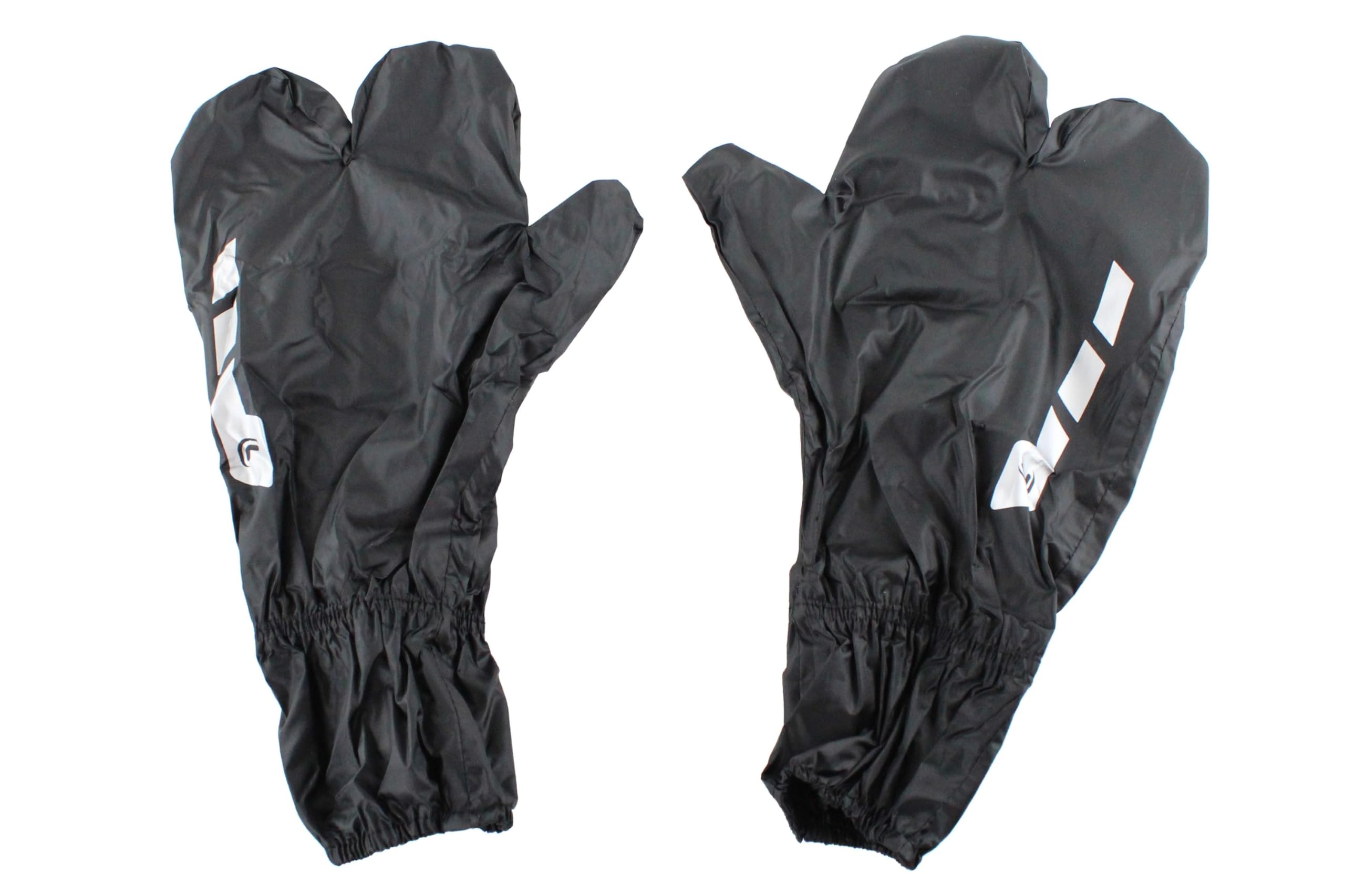 BISOMO Regen Handschuhe, Motorradhandschuh, Fahrradhandschuhe, Wasserdicht, Winddicht, Uni Überzieher, Reflex Streifen, Schwarz Auto &