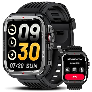 Smart Watch for Men Women (Answer/Make Call), 2025 New 1.8" HD SmartWatch, Fitness Watch with 120+ Sport Modes, IP68 Waterproof, Pedometer, Heart Rate/Sleep Monitor, Activity Tracker for Android iOS - Amazon product rated Grade A