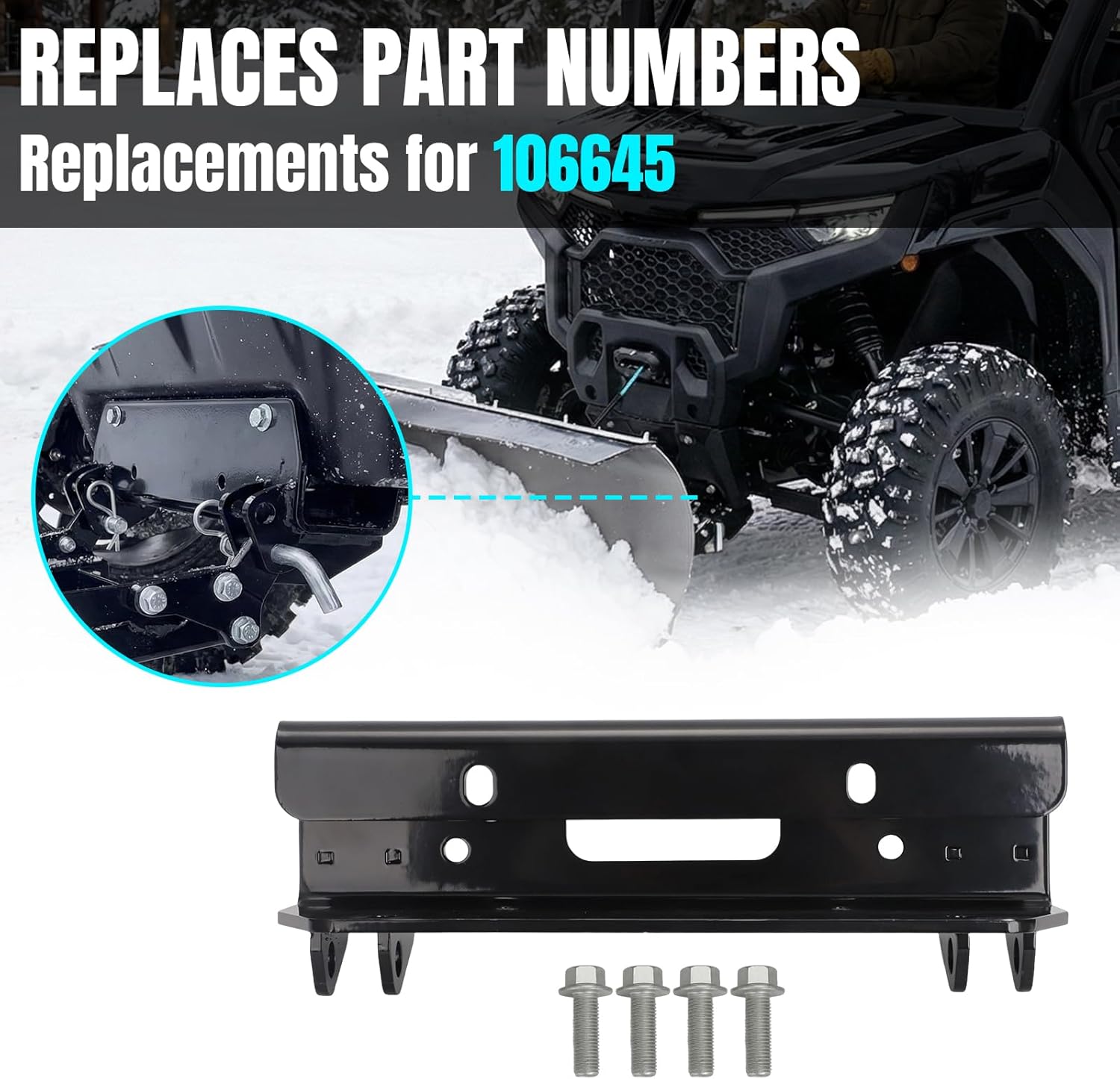 AUTOVIC UTV Plow Mount for CF-Moto U10 PRO XL Pro 2025 Replace 106645