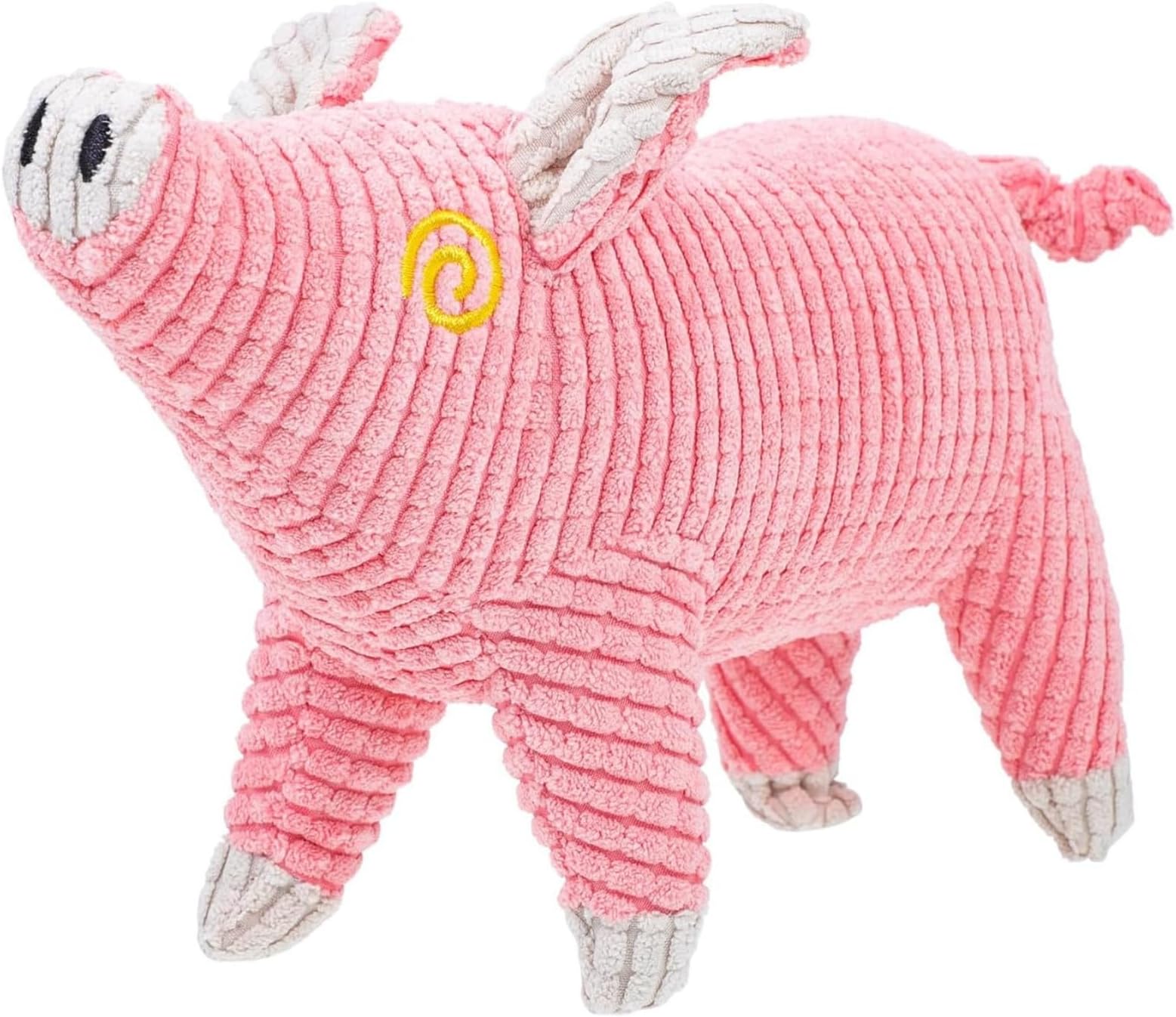 Cature Dog Plush Toy Pig Shaped Pet Toy Squeaky Pet Toy Adorable Pet Chewing Toy Pet Gnawing Toy Molar Toy(Pink)