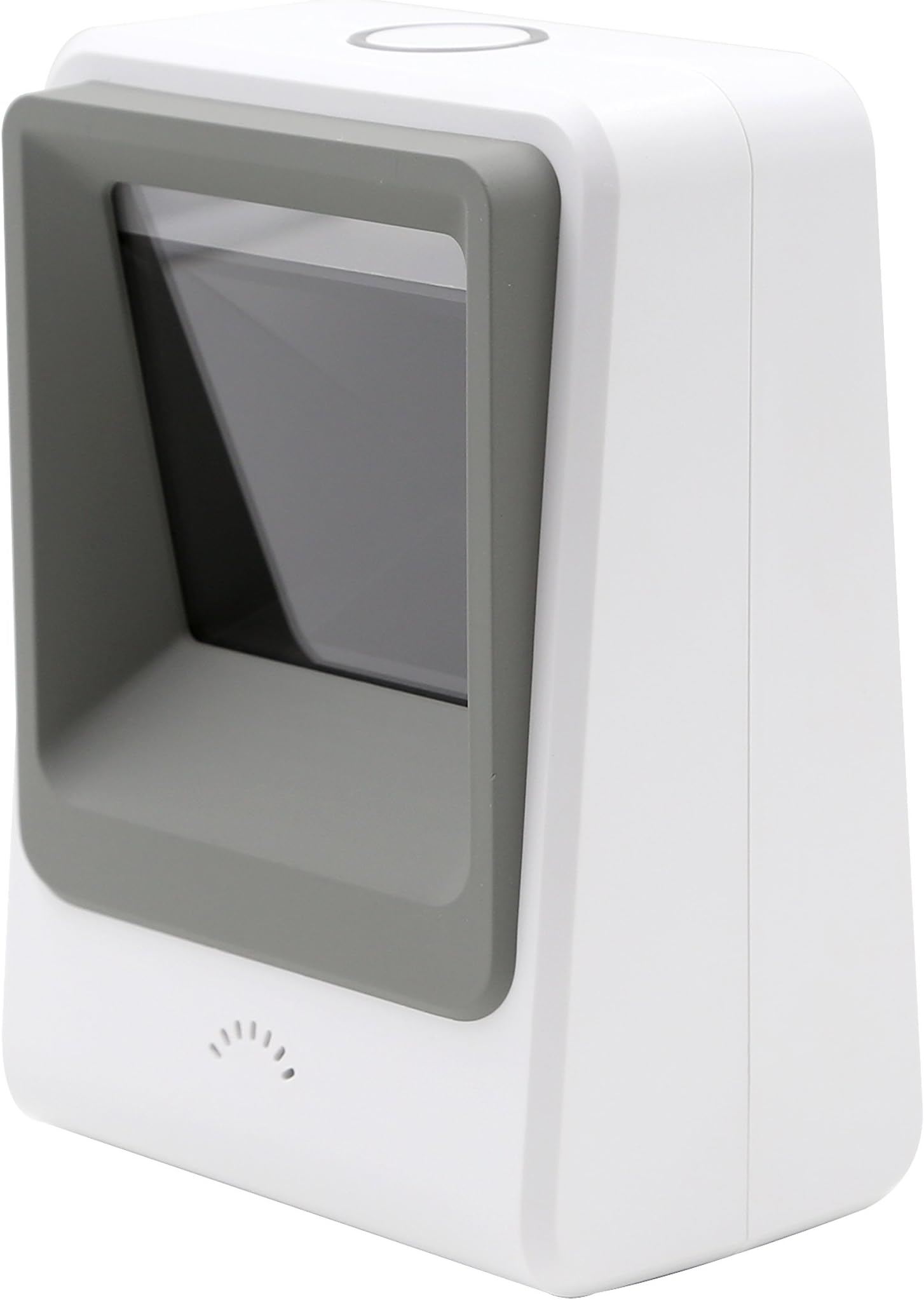 TEEMI Handsfree 1D 2D Barcode Scanner, with Top Trigger Button, QR Omnidirectional Desktop USB Automatic Bar Code Imager, Capture Screen barcodes, TMSL-60 White