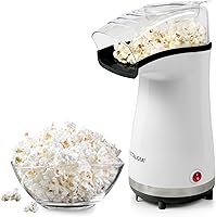 Vista 1 de Nostalgia Air Popper Popcorn Maker – 16 Cups Oil-Free Pop Corn – Includes 4-oz Measuring Cup – Perfect for Family Movie Nights – White