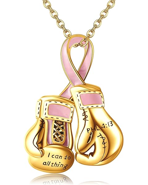 925 Sterling Silver Boxing Gloves Breast Cancer/Dragonfly/Wave/Suicide Awareness/Br...