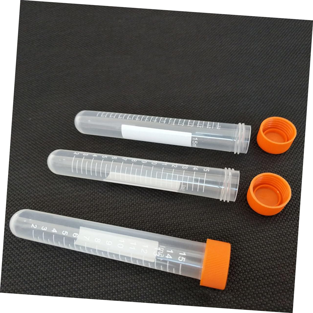 100piezas Tubos De Centrífuga De Laboratorio Tapas De Rosca Tubos De Ensayo Para Experimentación Aptos Para Alta Temperatura y Presión De Esterilización