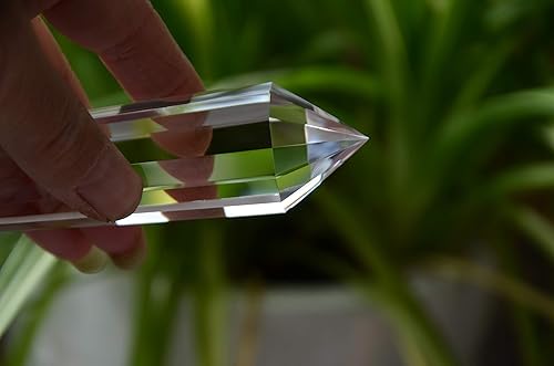 Miniatura 6 de Real tibetano Himalaya alta altitud 99% transparente 13 lados cristal punto cuarzo vogel varita 4.52 pulgadas reiki reiki curación espiritual