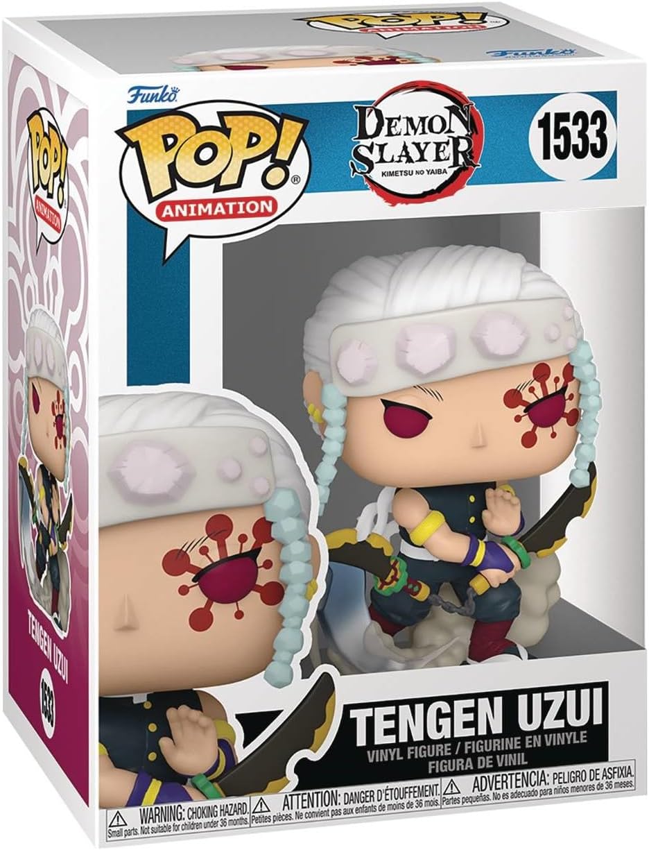POP Anime: Kimetsu no Yaiba - Tengen Uzui Funko Vinyl Figure (Bundled with Compatible Box Protector Case), Multicolor, 3.75