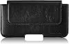 SURAZO Premium 100% Genuine Leather Belt Case for Apple iPhone 14 Pro Case Leather - Horizontal Holster Protective Case [Full Leather Mobile Phone Case] Belt Case Cover Leather Black