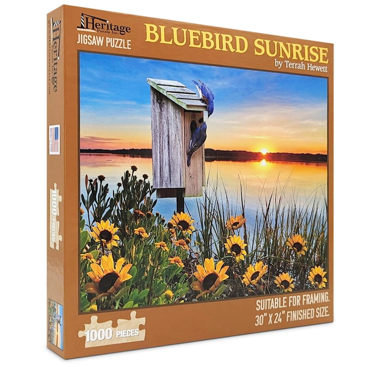 Amazon.com: Heritage Puzzle - Bluebird Sunrise by Terrah Hewett