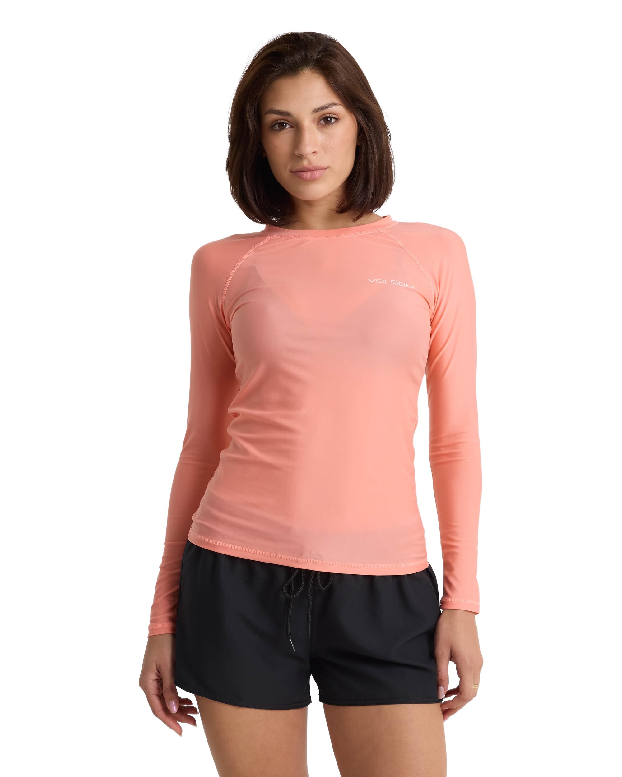 Volcom Womens Simply Core Long Sleeve Rashguard UPF 50