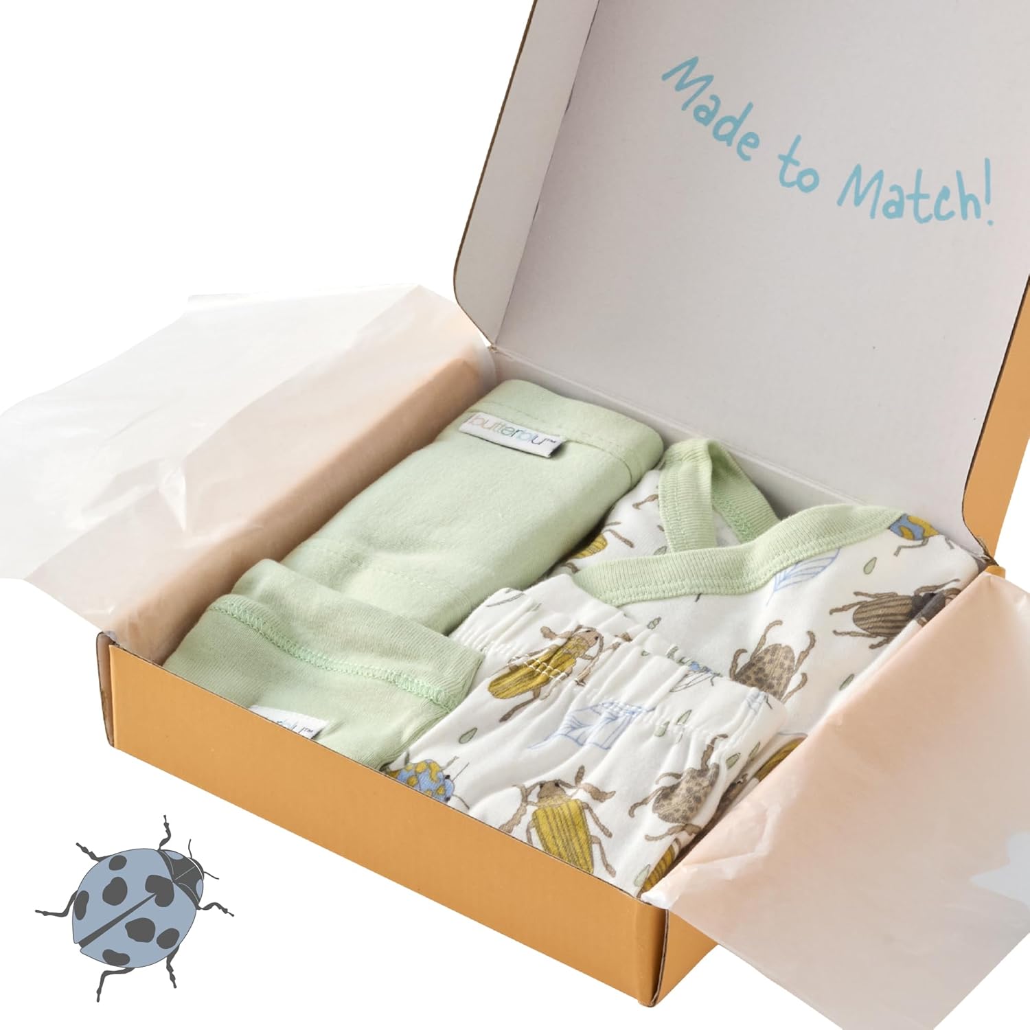 unisex-baby Take Me Home 4-piece Baby Gift Set Organic Cotton Layette Clothing in Box for Boys & Girls - Image 2