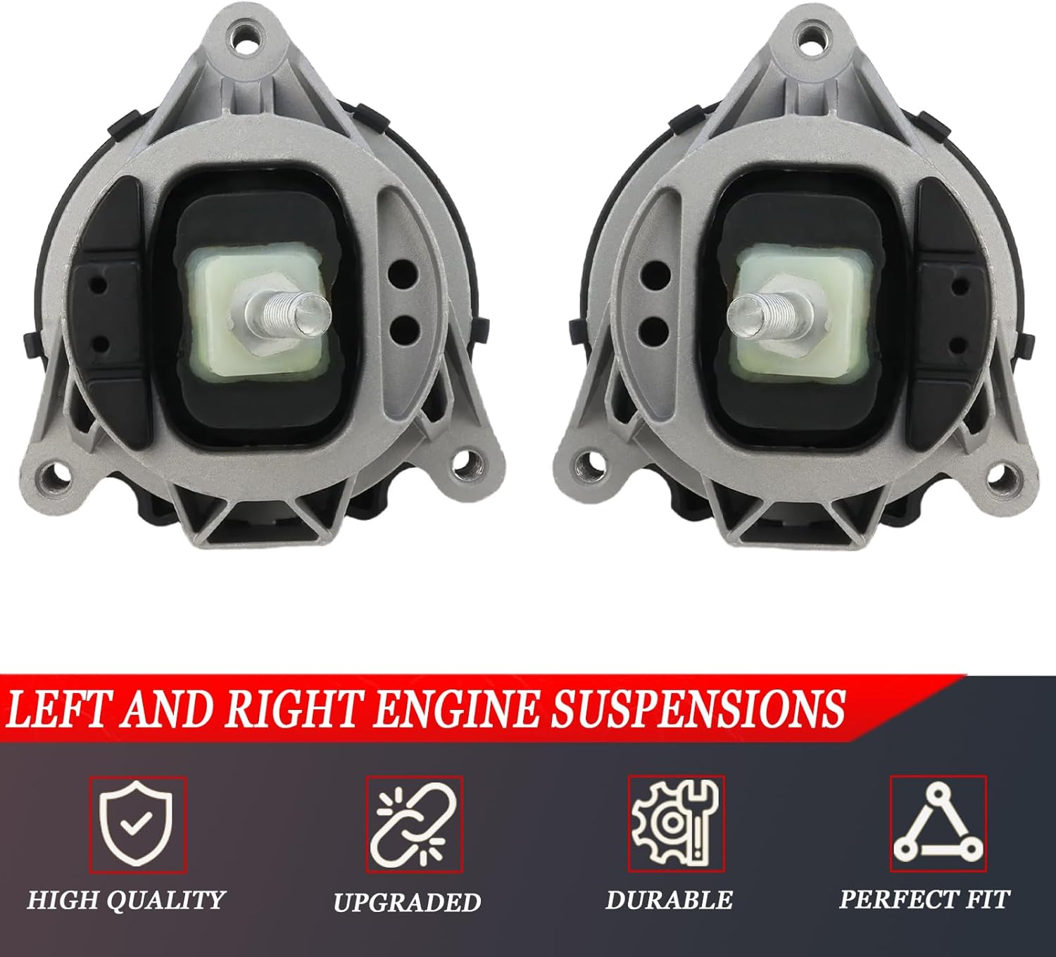 22116854251+22116854252 Engine Motor Mounts Left & Right for BMW 1 Series F20 F21 114i 116i 118i 120i 1.6L 2011-2019, for BMW 3 Series F30 F80 F31 316i 320i 1.6L 2012 2013 2014 2015 2016