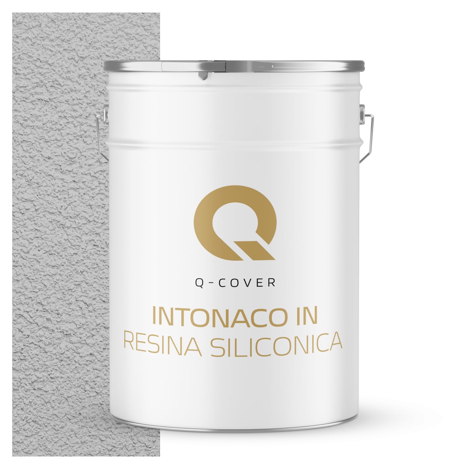 Intonaco a resina siliconica 25 KG 1,5 mm Grigio chiaro | Intonaco siliconico per facciate | Rivestimento strutturale pronto all’uso | Esterni, pareti e soffitti