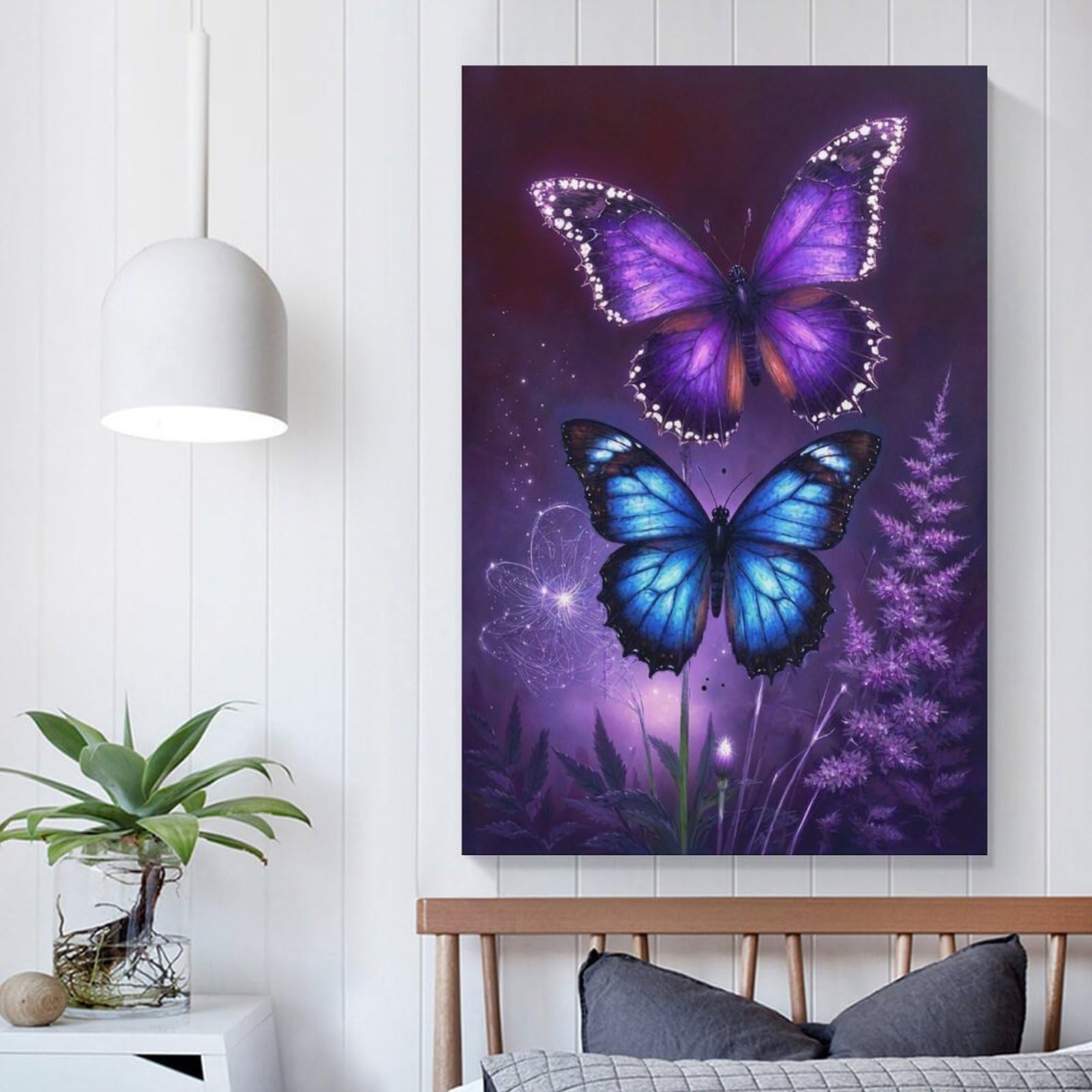 Puzzle Adulte - Puzzle 2000 pièces - Art du Papillon Violet - Adultes et Enfants à partir de 14 Ans - Puzzle de qualité supérieure - 70x100cm