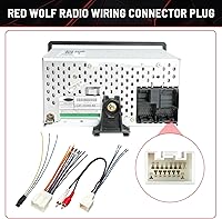 Vista 5 de RED WOLF Arnés de cableado de radio RCA Plug con kit de convertidor reductor reductor de 12 V a 5 V para Ford Mustang Explorer 2000-2004, Lincoln
