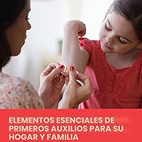 Vista 2 de Kit de primeros auxilios compacto portátil multiusos para cortes menores, rasguños, esguinces y quemaduras, perfecto para el hogar, automóvil