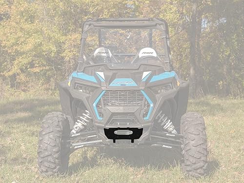 Miniatura 4 de SuperATV - Cabrestante de 3500 libras con placa de montaje de cabrestante resistente para Polaris RZR Trail 900  S 900  S 1000  Chapado de acero de