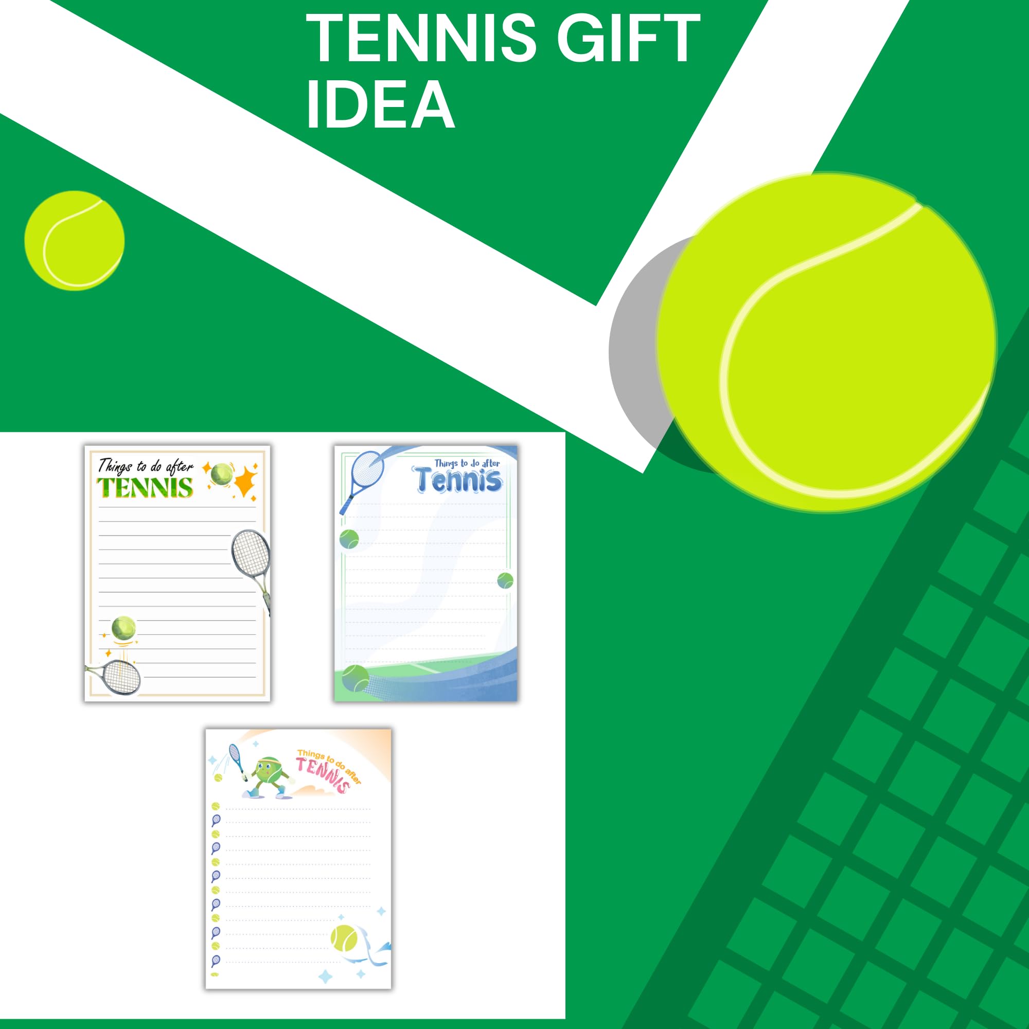 3pcs -150 pages Funny Tennis-Memo Notepads - Funny Tennis Gifts - Cute Note Pads, Mother-day Gifts Stick Anywhere – Capture Every Idea, Mothers Day