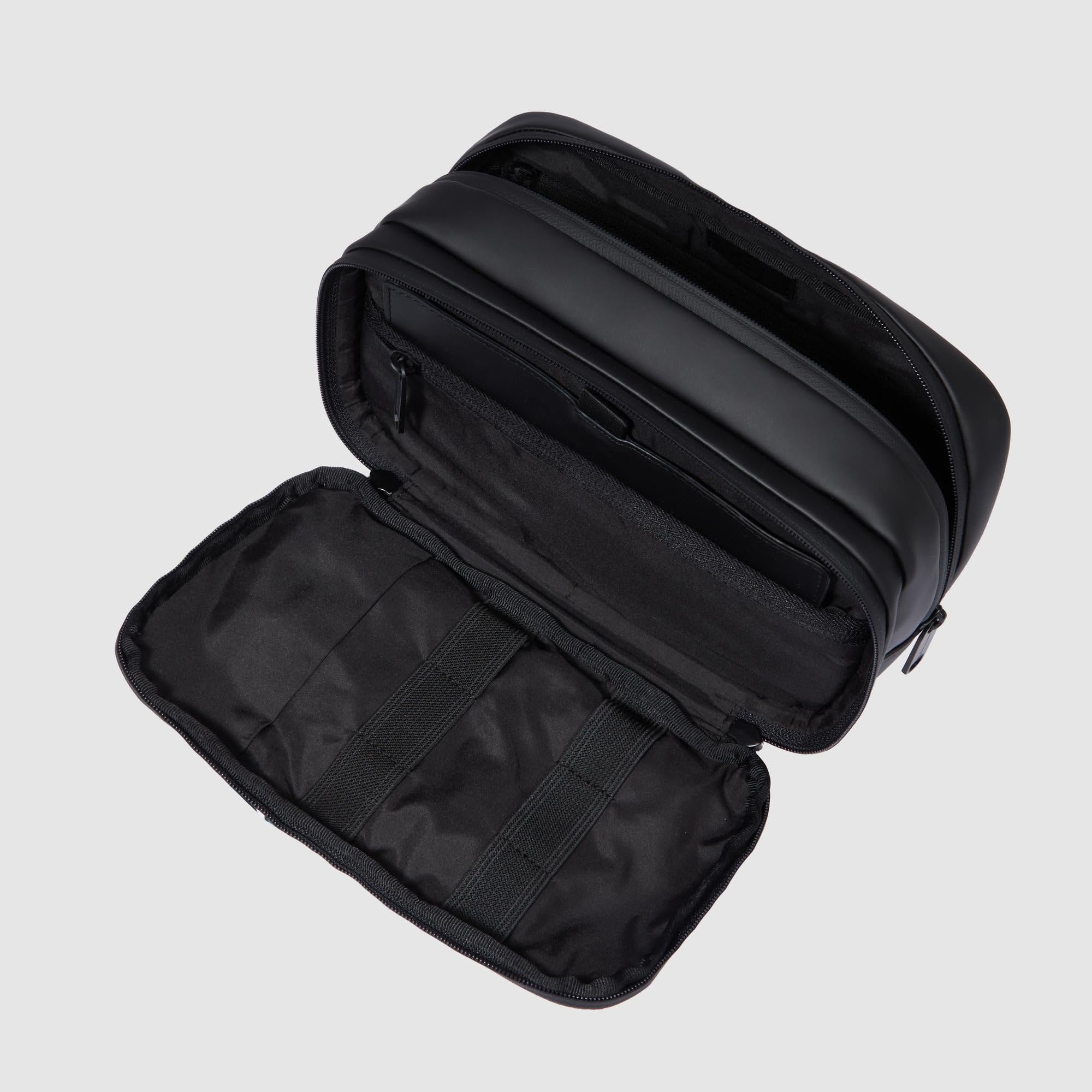 PIQUADRO – Beauty Case - Impermeabile – Tessuto Resistente – Compatto e Versatile - Uomo - Colore Nero