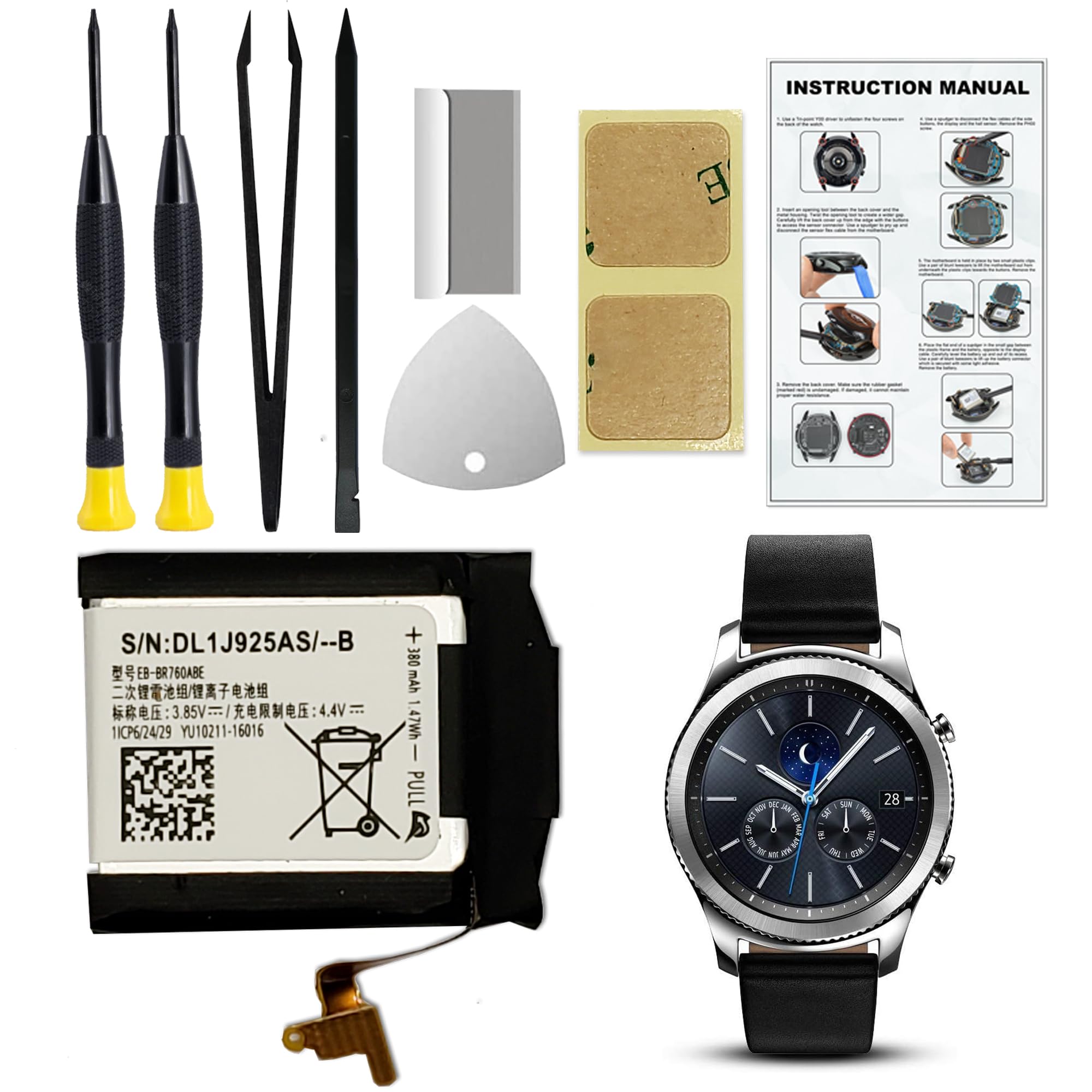 akku gear s3 schnell leer Replacement Battery for Galaxy Frontier & Gear S3 Classic, EB-BR760ABE Battery Compatible with Samsung Gear S3 Frontier & Gear S3 Classic, with Repair Tools & Instruction : Cell Phones Fall 26 Fahrradanhänger Hund | Hundeanhänger Size:3 x 3 (9 Games)