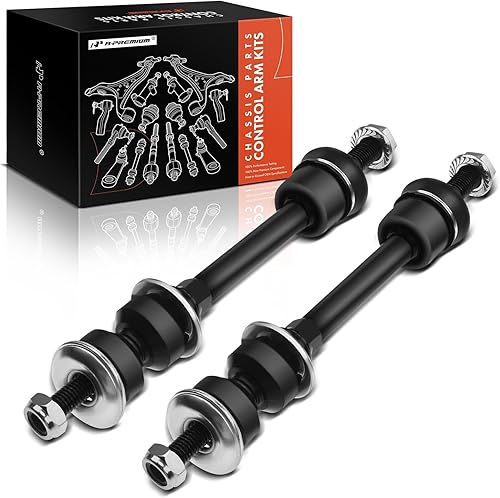 A-Premium 2 eslabones de barra estabilizadora delantera, compatibles con Ford F-150 2005-2008, Lincoln Mark LT 2006-2008, solo 4WD, repuesto #