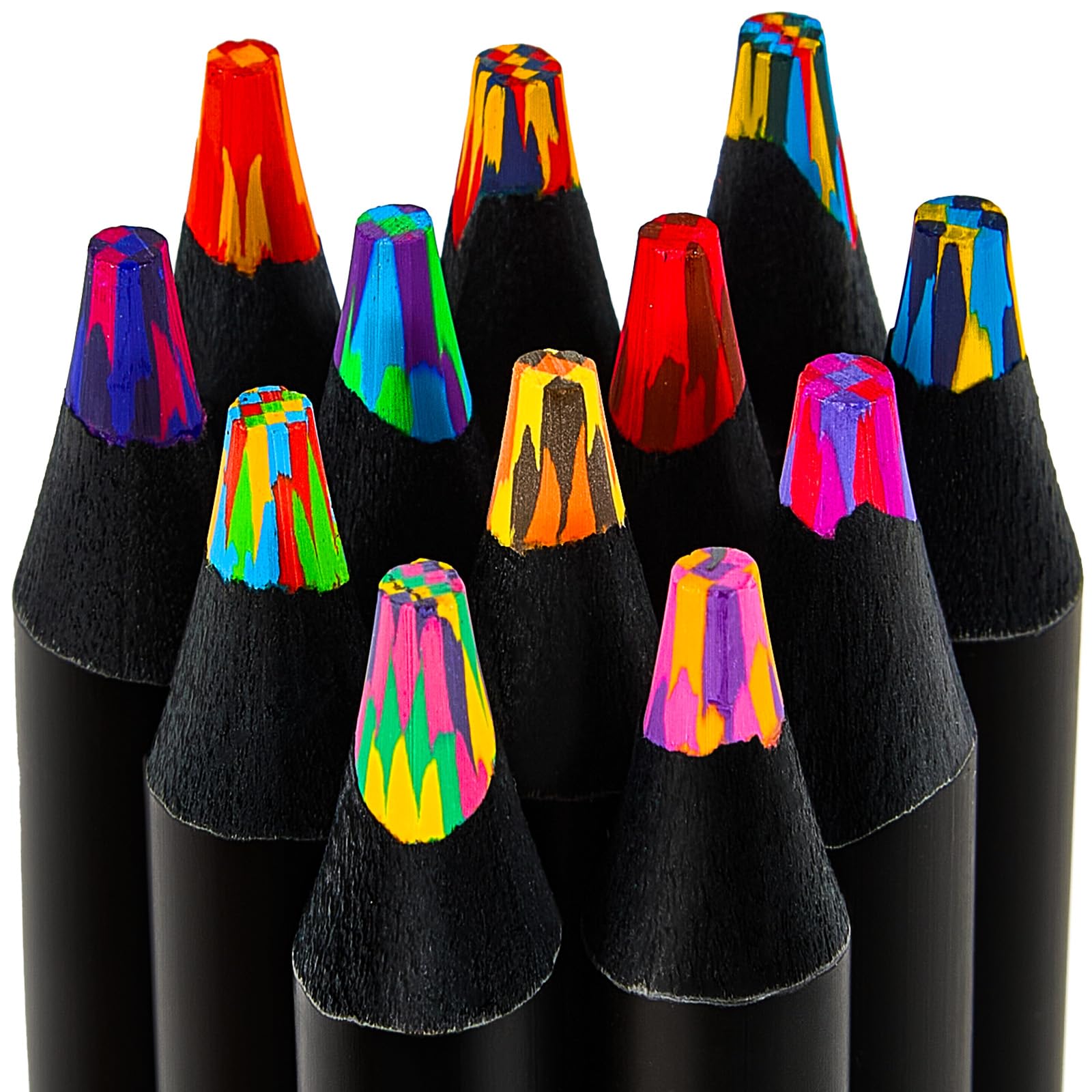 FUAOIS Easter Basket Stuffers for Teens, Easter Basket Essentials,12 Rainbow Colored Pencils, Art Supplies for Kids 4-12 Year Old