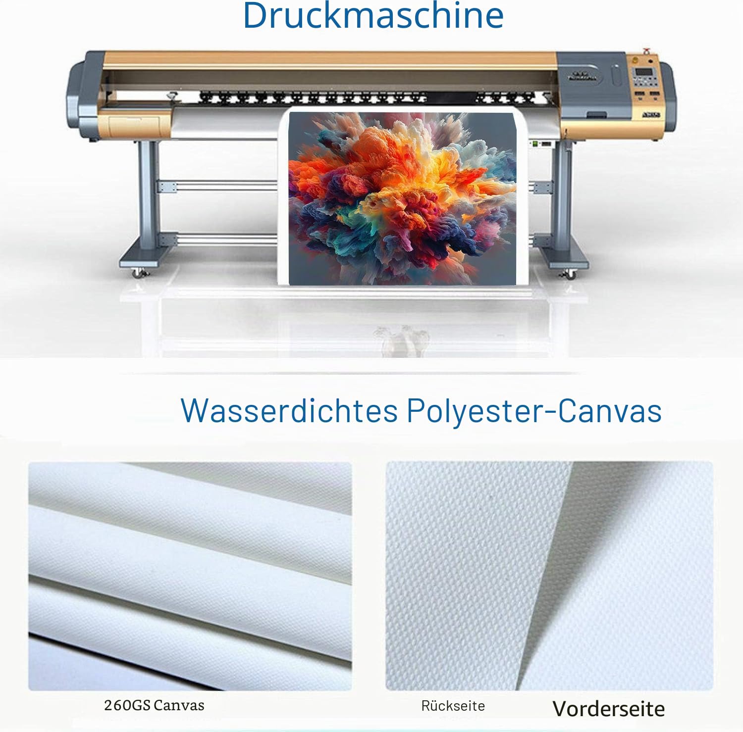 Moderne Bilder Wohnzimmer Poster 80x120cm Hochformat, Abstrakt Explosion Wolken Bunt Leinwand Bilder Deko, Wandbilder für Wohnzimmer Schlafzimmer Ohne Rahmen