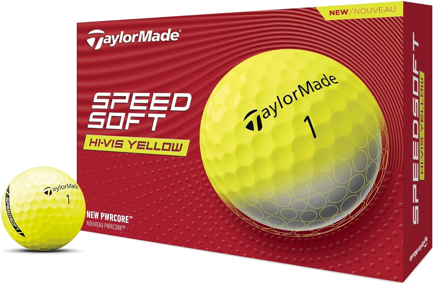 TaylorMade SpeedSoft Golf Balls, Maximum Distance with Ultra-Soft Feel, Perfect for Off The Tee and Around The Green