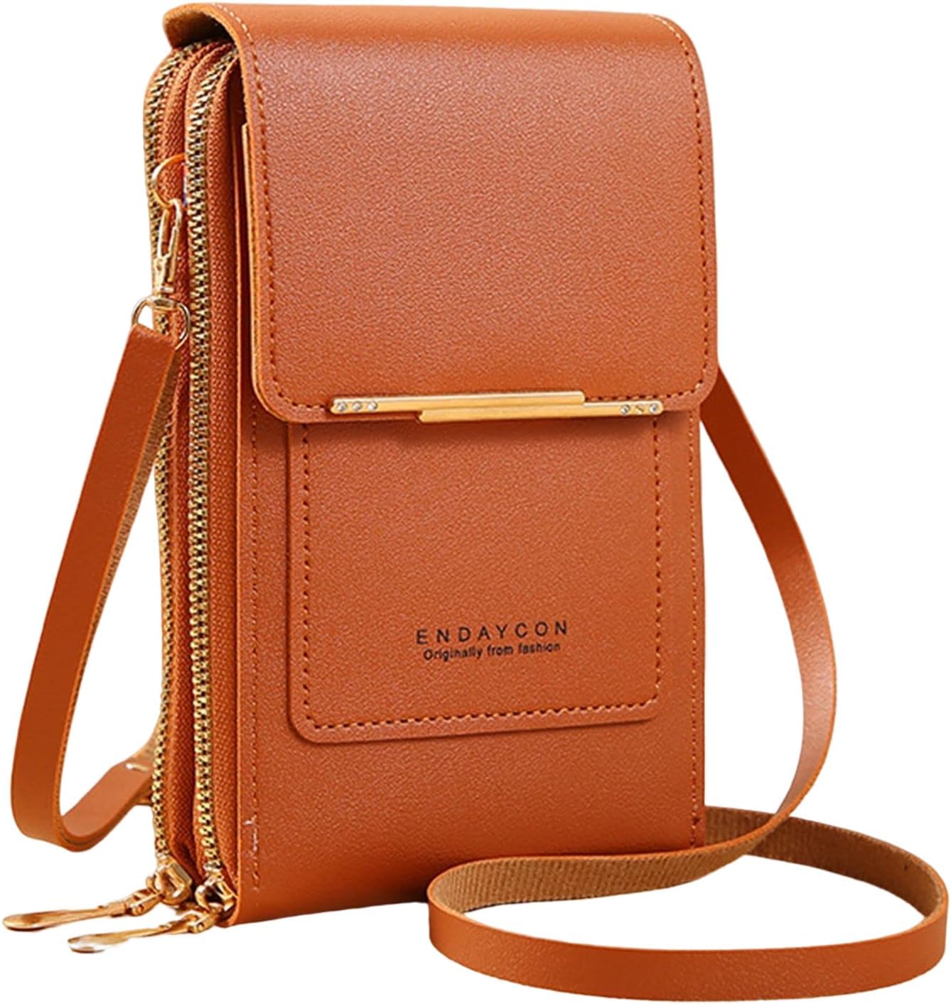 JICOOT Anti-theft Double Layer Leather Bag, Touch Screen Small Crossbody Cell Phone Purse, RFID Blocking Mini PU Leather Crossbody Bags, Crossbody Zipper Bags for Women (B0DDKNGCQ5) Amazon Price History, Amazon Price Tracker