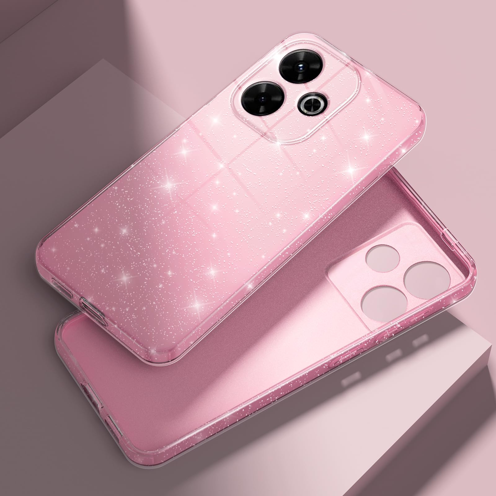 YUECXIN Custodia Glitter Per Xiaomi Redmi 13 4G / Poco M6 4G - Cover