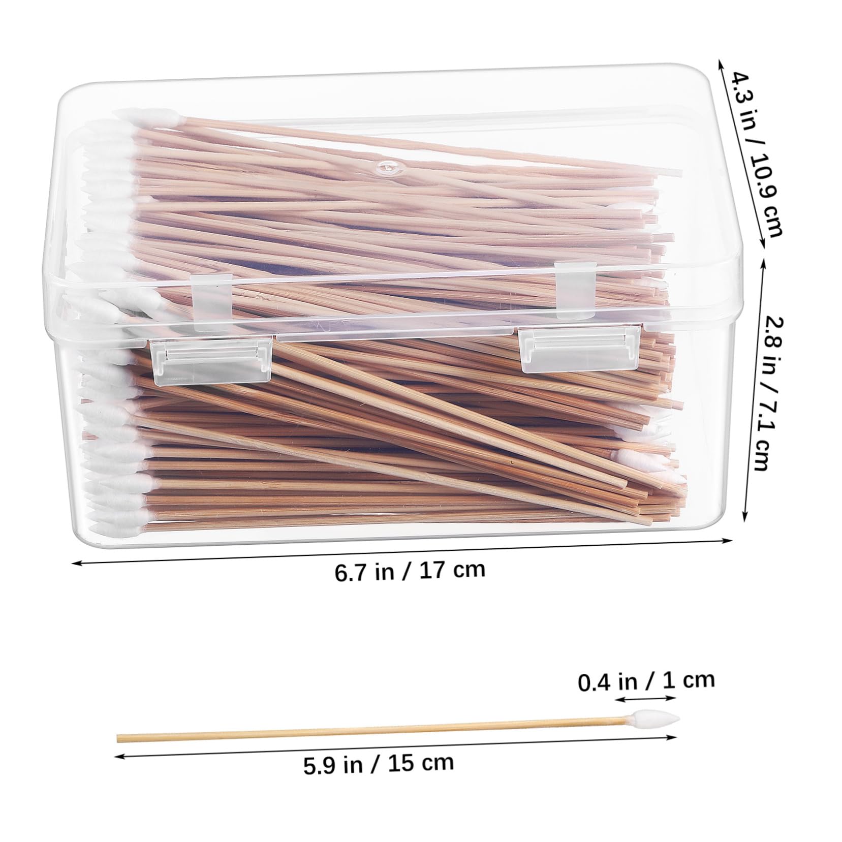 4 Sätze Make Up Sticks Ohr Wattestäbchen Reiniger Tupfer Für Kosmetische Zwecke Spitze Badezimmer Ohren Nagel Spitze Ohrenschmalz Make Up Entferner Tupfer 500 Stück * 4