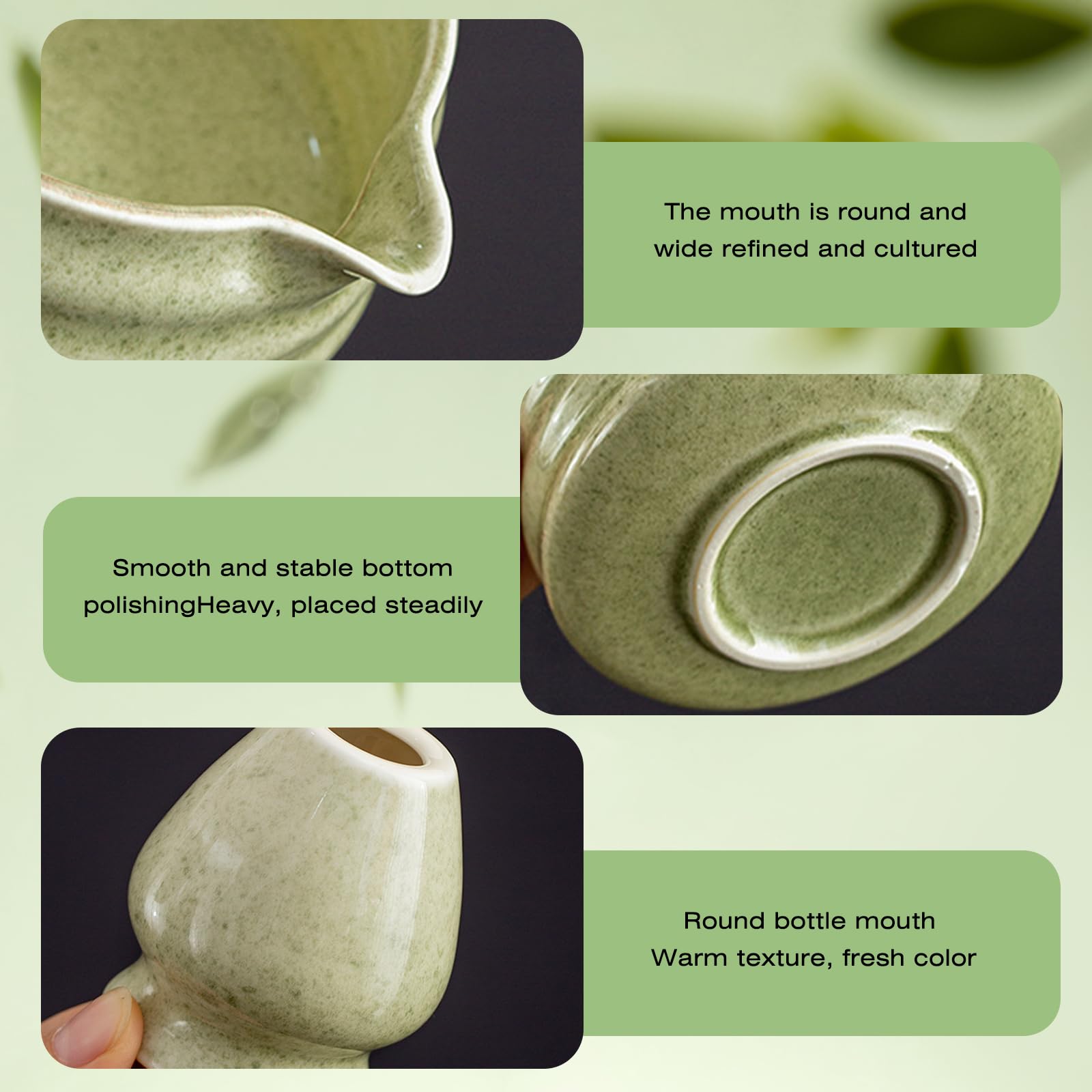 2 szt. miska matcha: 18 OZ ręcznie robiona matcha chawan miska matcha na ceremonię matcha miska ceramiczna matcha z dziobkiem, zielona