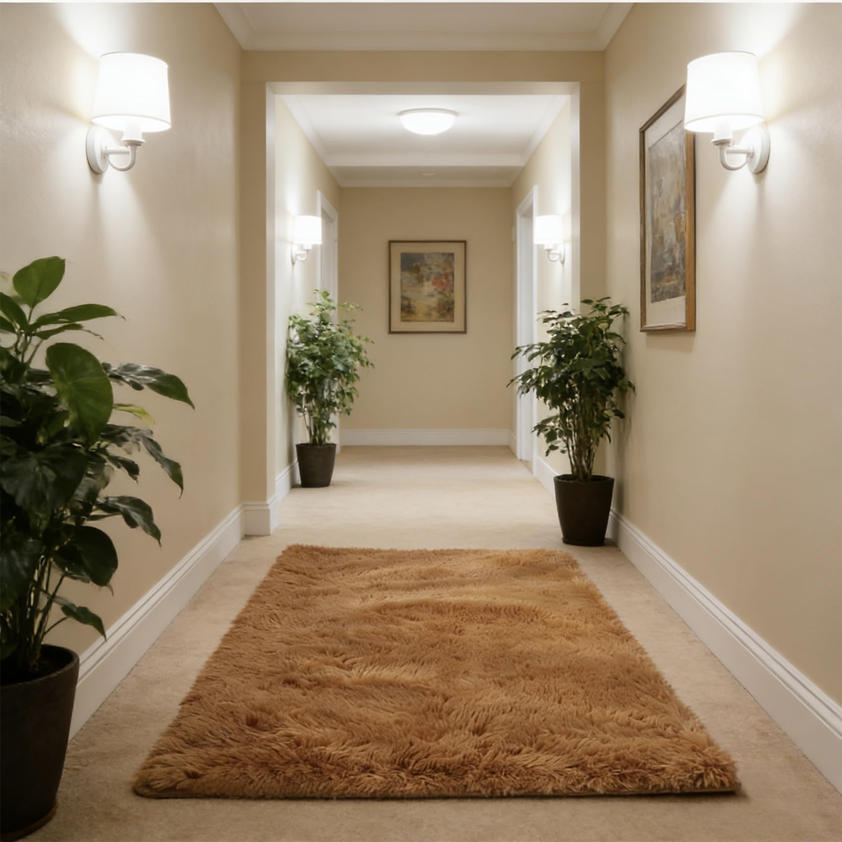 Tapis de salon moelleux pour réchauffer l'ambiance de votre chambre à coucher