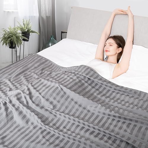 Elegear Revolutionary Cooling Blanket Queen, Absorbs Heat to Keep Body Cool for Night Sweats, Double Sided Arc-Chill3.0 Cooling Fiber Q-Max>0.5, Lightweight Summer Cold Blankets for Sleeping 79“ x 86” - Dark Grey - Full/Queen (79" x 86")