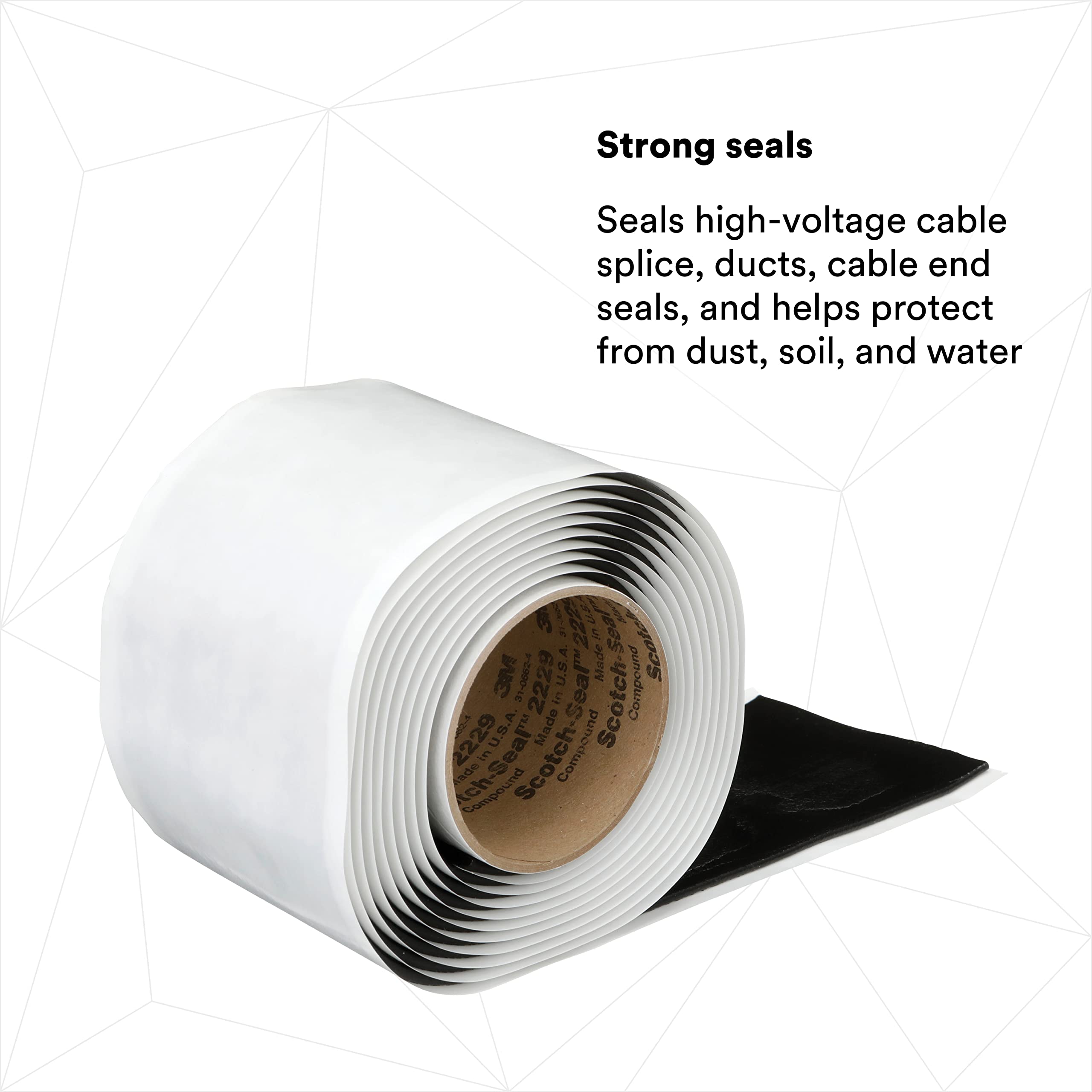 3M Scotch-Seal Mastic Tape 2229, 3 3/4 de largeur, 10 pieds (paquet de 1)