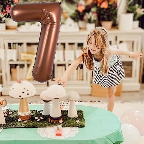 Miniatura 181 de TONIFUL Globos arcoíris de 40 pulgadas con números grandes del 0 al 9, globos digitales número 4 para helio, globos de aluminio Mylar con números