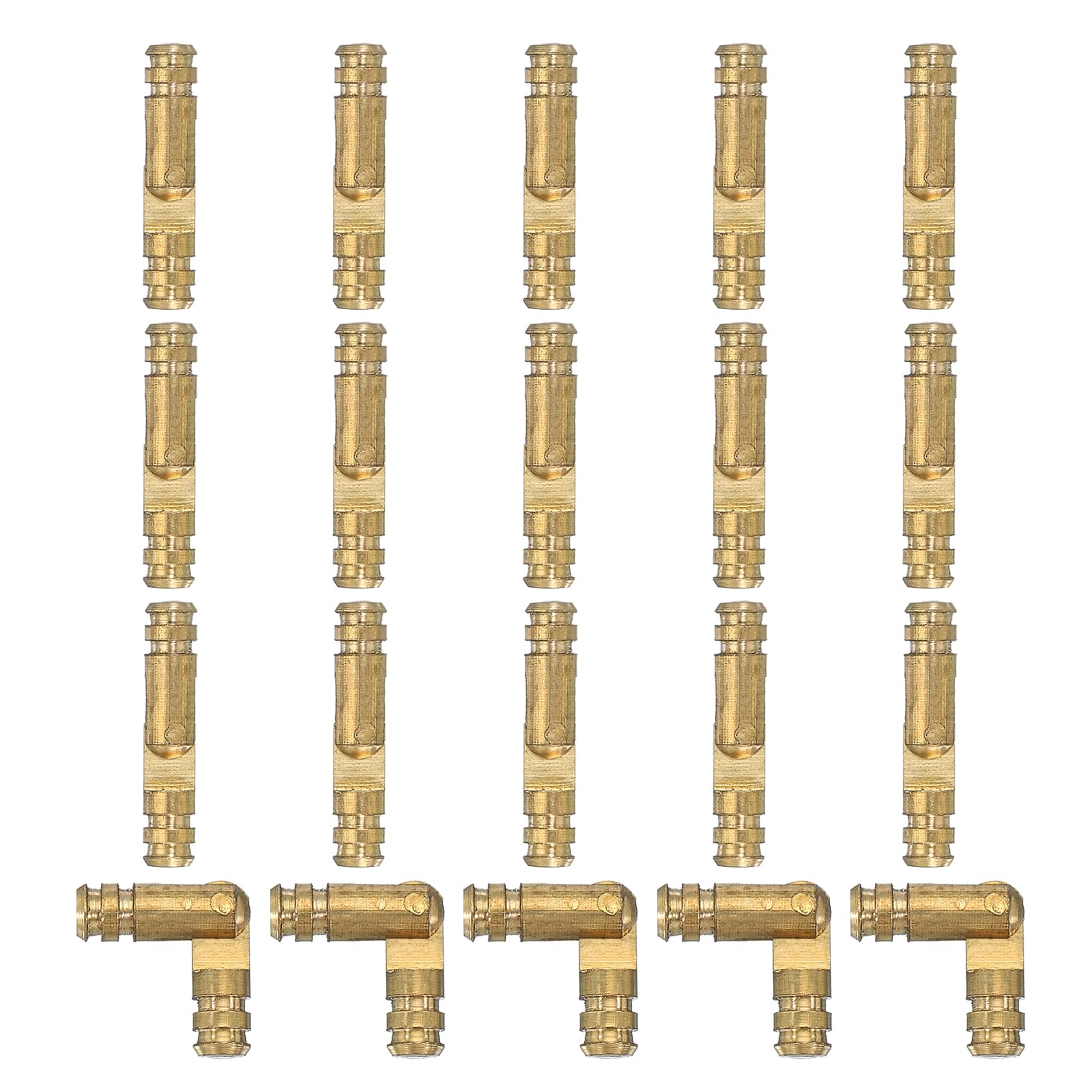 PATIKIL Hidden Brass Barrel Hinges 0.8"x0.16"