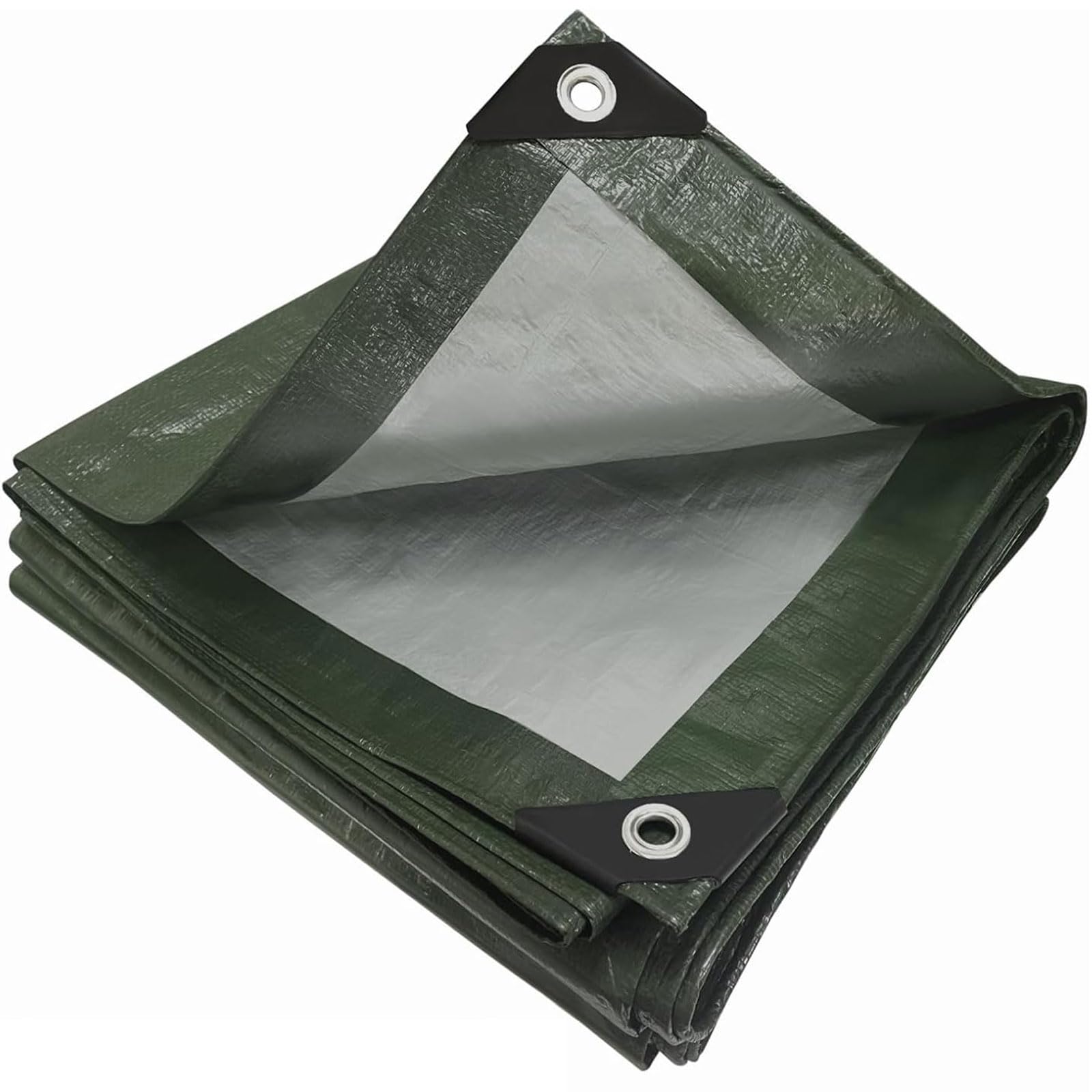 Tarpaulin Waterproof 140 x 210 cm Heavy Duty, Waterproof, UV Protection Tarp Cover with Eyelets, Universal, Multipurpose for Garden Furniture Camping Camping, Green