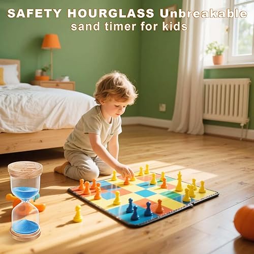 Miniatura 2 de Reloj de arena con temporizador de arena de 60 minutos reloj de arena platsic, reloj de arena pequeño de 60 minutos, vidrio de arena de color para