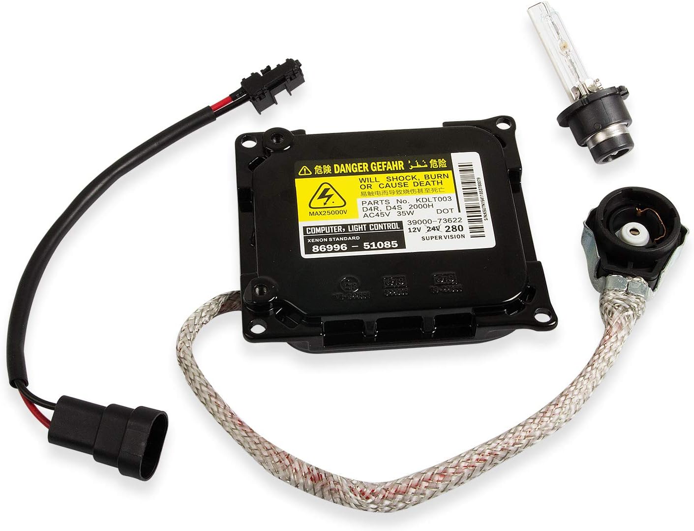 RANSOTO Xenon HID Headlight Ballast Control Unit with Igniter D4S Bulb Compatible with 2006-2012 Lexus IS250 GX460 ES350 GS300 GS350 RX350 & Toyota Prius Avalon, Replaces DDLT003 85967-52020 KDLT003