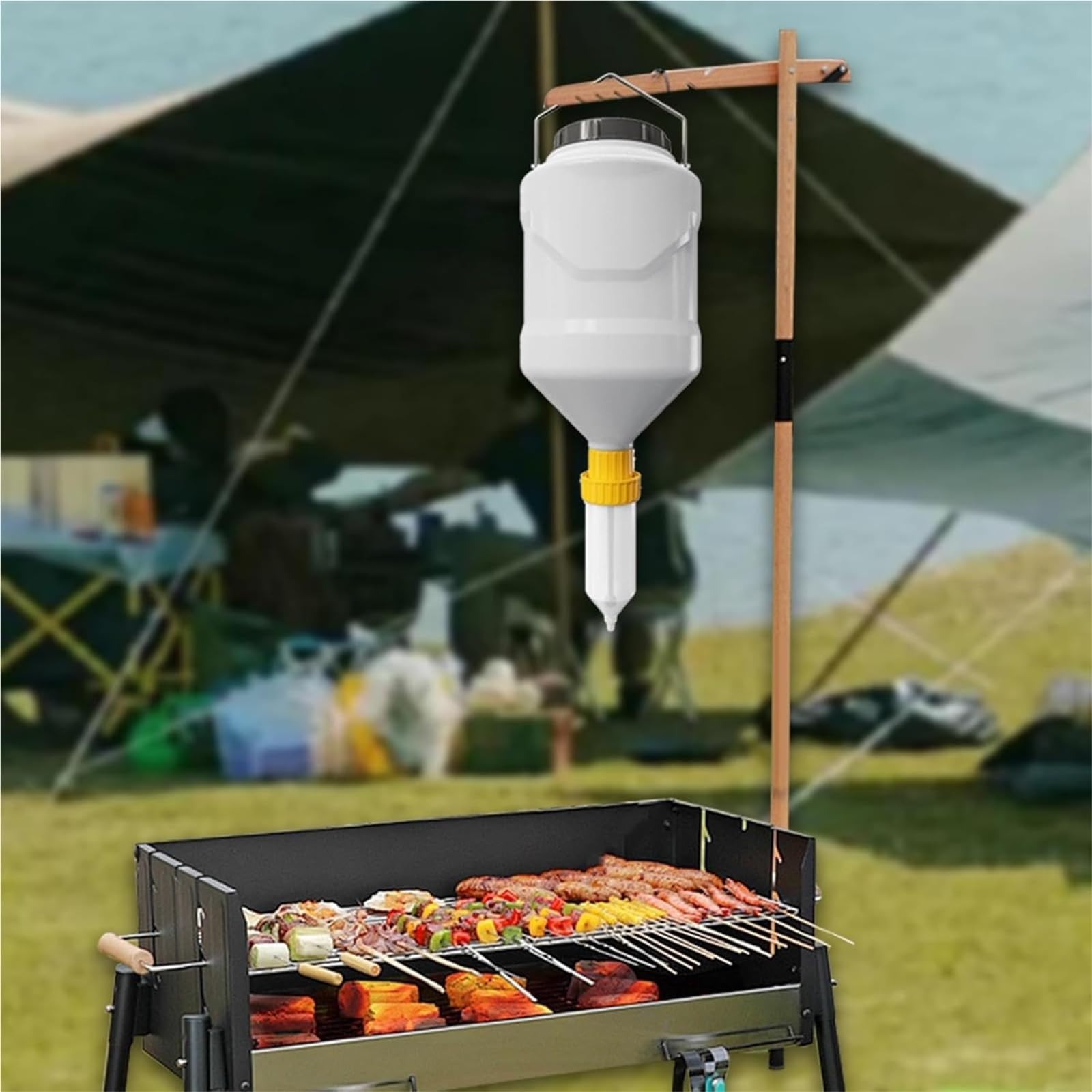 Bottiglie per condimenti da spremere, ricaricabili, per senape, ketchup, condimenti per insalata, ideali per eventi all'aperto e barbecue, capacità 5,5 l