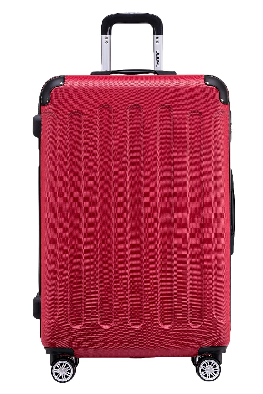 BEIBYE- Hartschalenkoffer Koffer Trolley Rollkoffer Reisekoffer Zahlenschloß 4 Zwilings-Rollen